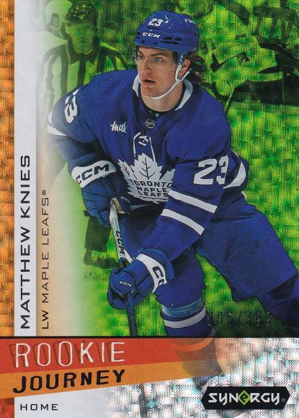 insert RC karta MATTHEW KNIES 23-24 Synergy Rookie Journey Home Green /399